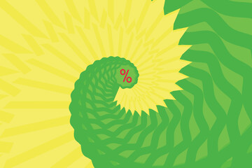 Free vector psychedelic optical illusion wallpaper or background