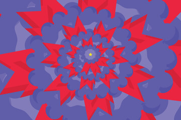 Free vector psychedelic optical illusion wallpaper or background