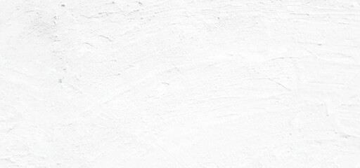 White old concrete wall grunge texture - wide banner format background with copy space for text. Grunge gray texture of chips, cracks, scratches, Soft white grunge.