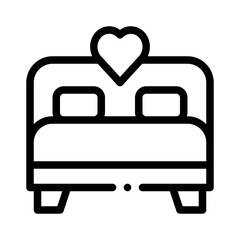 bed line icon