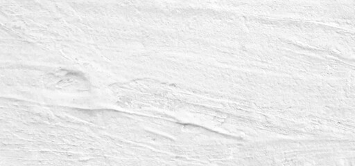 White old concrete wall grunge texture - wide banner format background with copy space for text. Grunge gray texture of chips, cracks, scratches, Soft white grunge.