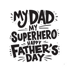 Happy fathers day typography tshirt design template, fathers day typography design

