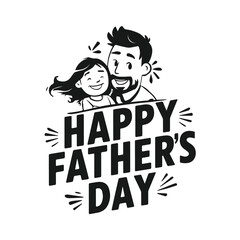 Happy fathers day typography tshirt design template, fathers day typography design


