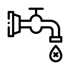 water shortage line icon