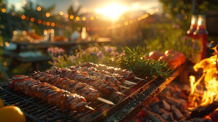 Celebrating Independence: Dynamic Speeches and Mouthwatering BBQ at Festive 3D CG Interpretation