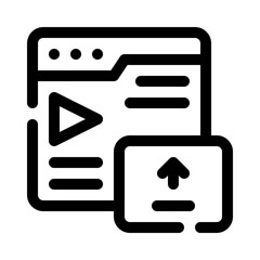 upload line icon