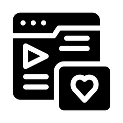 favourite glyph icon