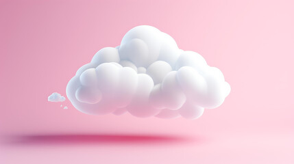 Utilize AI for innovative design of a speech bubble on a cloud.