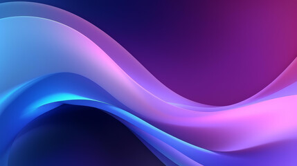Abstract dynamic wavy lines in blue and purple gradient, perfect for technology concepts.