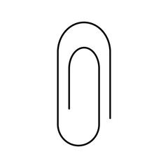 Illustration vector graphic of paper clip isolated on white.
Perfect to use for coloring page or drawing page.