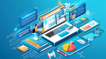 E-learning Education: Internet courses and webinars.