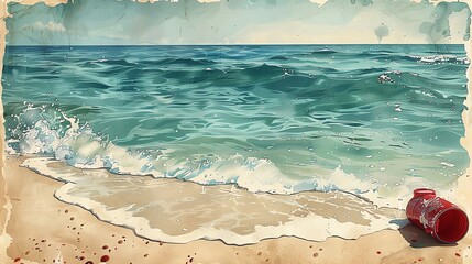 Obraz premium Inviting swimming beaches with calm waters and sandy bottoms