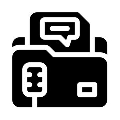 conversation glyph icon