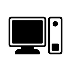 pc icon or logo illustration outline style. Icons ecommerce.