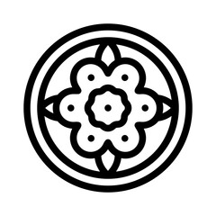 mandala line icon