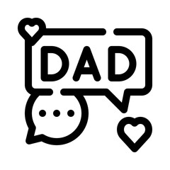 dad line icon
