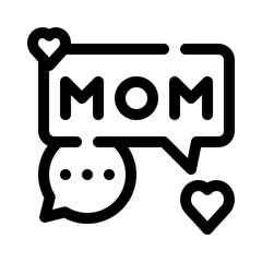 mom line icon