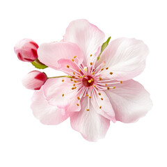Naklejka premium color sakura isolated on white