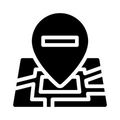 location pin glyph icon