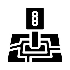 street sign glyph icon