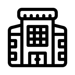 Fototapeta premium campus line icon