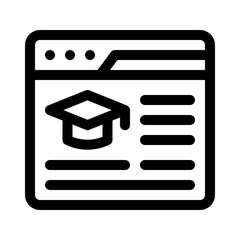 elearning line icon