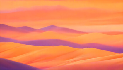 sunset in the mountains