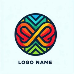 Futuristic Abstract Logo: Boundless Creativity