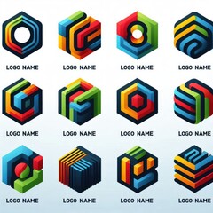 Futuristic Abstract Logo: Boundless Creativity