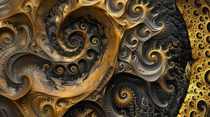 Circular abstract patterns in mesmerizing swirls