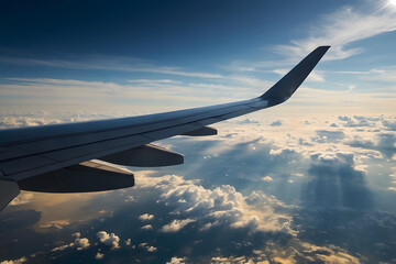 Obraz premium A view of clouds through a window of an air plane