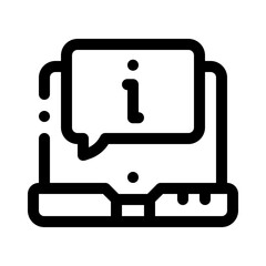 laptop line icon