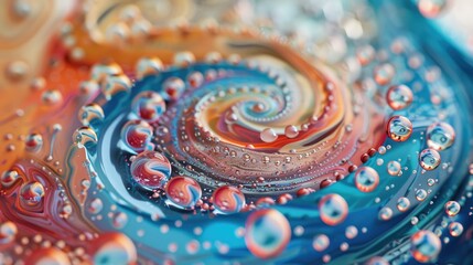 Circular abstract patterns in mesmerizing swirls