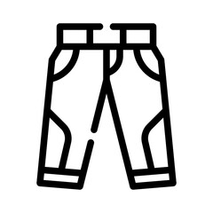 trousers line icon