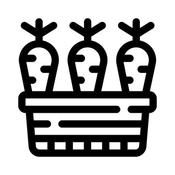 recommend clip art: carrots line icon
