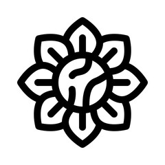 flower line icon