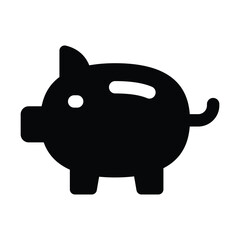 Simple Piggybank icon. The icon can be used for websites, print templates, presentation templates, illustrations, etc