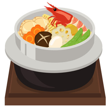 Gomoku Kamameshi Illustration