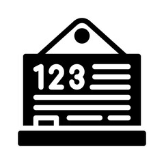 chalkboard glyph icon