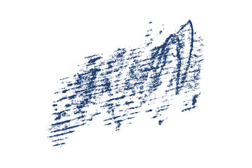 Obraz premium blue pencil strokes isolated on transparent background 