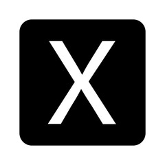 Obraz premium alphabet x