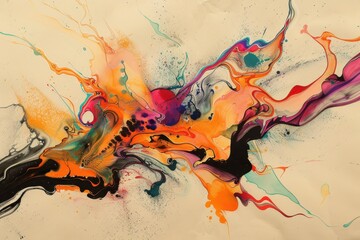 Naklejka premium Abstract Swirls of Color