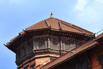 Detailed woodwork at Kathmandu Durbar Square, Kathmandu, Nepal. A world heritage site.