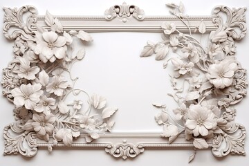 Isolated decorative frame