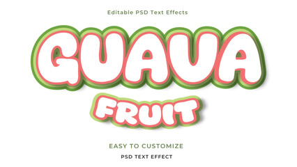 Guava fruit Text Style Effect