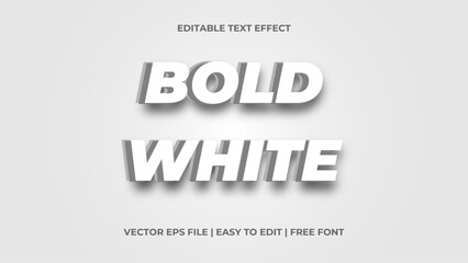 Editable custom 3D bold text effect template