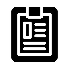 clipboard glyph icon