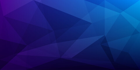 blue and purple gradient background with triangle line polygon pattern