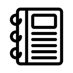 notebook line icon