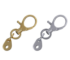 Carbines metallic gold and silver colors. Accessories for bags and jewelry